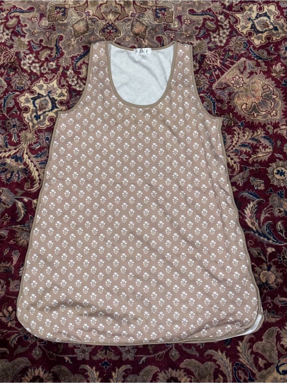 LAKE Pajamas Women’s Sandstone Floral Tank Nightdress